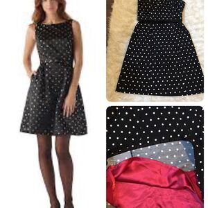 WHBM Cotton spandex double layered Belted Dress